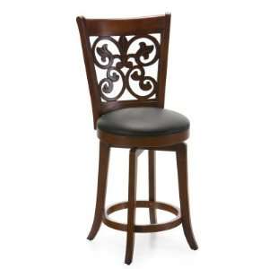  Hillsdale 24 Inch Bonaire Swivel Counter Stool   Brown 