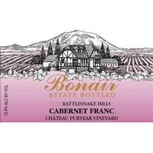  2009 Bonair Winery Rattlesnake Hills Cabernet Franc 750ml 