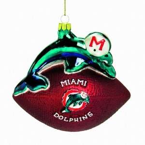  Miami Dolphins 6 Team Mascot Football: Sports & Outdoors