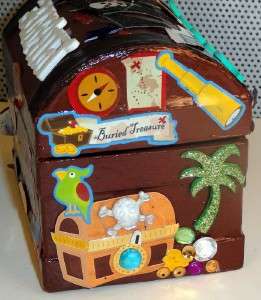 OOAK Handmade Pirate Treasure Chest Gift Card Box / Keepsake Trinket 