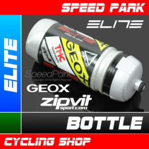 NEW Elite zipvit x GEOX Team Bottle 550ml   Silver  