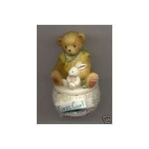 CHERISHED TEDDIES First Curl Covered Box Baby