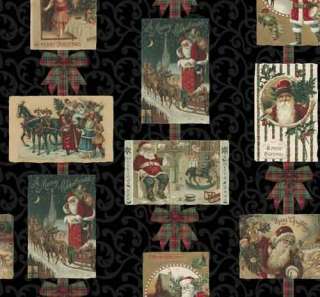 Black Vintage Christmas Cards, Victorian Christmas by Blue Hill 