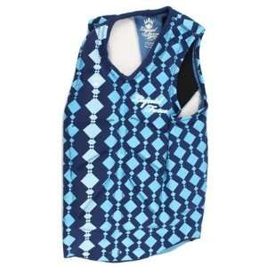  Liquid Force Womens Cardigan Comp Vest (Blue, X Small 