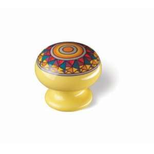  Siro Designs 81 120 Botanico 32MM Round Knob   Yellow 