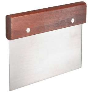 Adcraft DS 6 6 Length x 4 1/2 Width, Dough Scraper with Wood Handle 