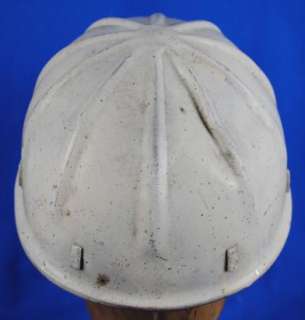 Vintage Old Industrial Aluminum Metal Hard Hat Cap Hardhat  