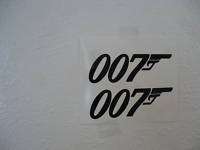 JAMES BOND 007 Decals Stickers  