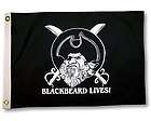 BLACKBEARD LIVES BOAT FLAG 12X18 PIRATE NEW JOLLY