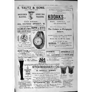  1901 Advertisement Kodak Tautz Stohwasser Ogden Cigarettes 