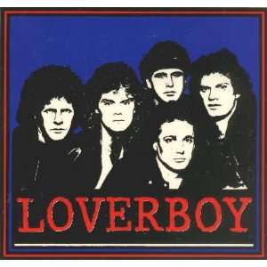 Loverboy   Group Shot with Logo Below   Authentic 80s Sticker / Decal