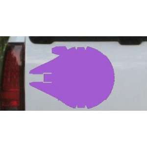 Purple 10in X 13.3in    Star Wars Millennium Falcon Car Window Wall 