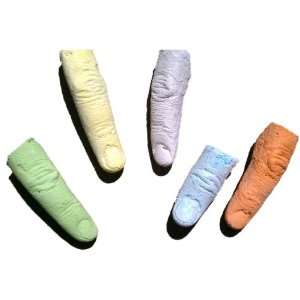  Finger Chalk   10 Pack Assorted Colors: Toys & Games