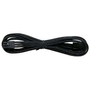   Sleeved 6Pin Video Extension Premium Cable (450mm, Black): Electronics