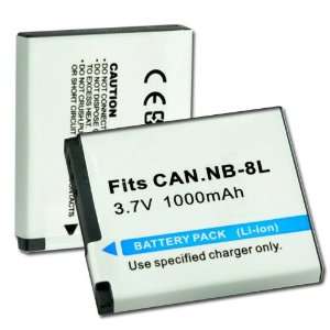  New 3.7V 1000mAh BATTERY pack For NB8L CANON A3000 A3100 