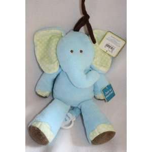    Carters Just One Year Blue Musical Plush Elephant Toys & Games