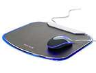 Mouse Pad Mouse Mat Blue LED Light with 4 port USB 2.0 Hub Genuine 