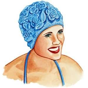  Rubber Roses Swim Cap: Home & Kitchen