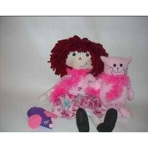  Sewing Pattern Rag Doll Kathy and her Pet Kitty and Mouse 