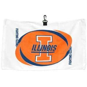  Illinois Fighting Illini NCAA Printed Hemmed Towel: Sports 