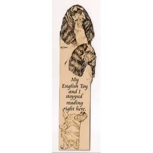    English Toy Spaniel Laser Engraved Dog Bookmark: Office Products