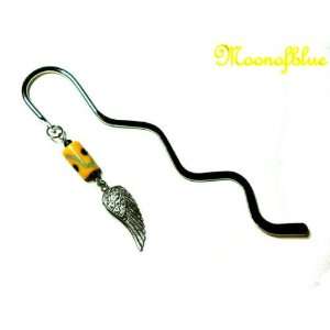  Bead Bookmark with Angel Wing Charm #BK32