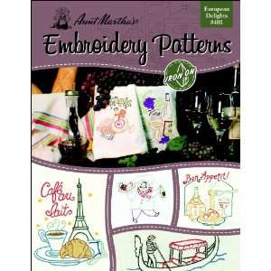  Aunt Marthas European Delights Embroidery Transfer Pattern Book 