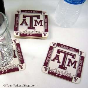   Texas A&M University Aggies Drink Coasters, Set of 8