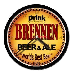  BRENNEN beer and ale cerveza wall clock: Everything Else