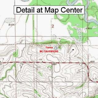   Quadrangle Map   Tama, Iowa (Folded/Waterproof)