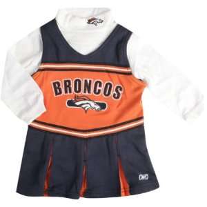  Denver Broncos Toddler Long Sleeve Cheerleader Jumper 