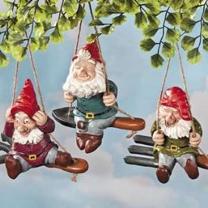  Gnomes on Garden Tool Swings   Party Decorations & Yard 