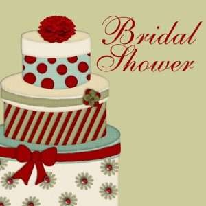  Bridal Shower Invitation Wedding Cake Postage Office 