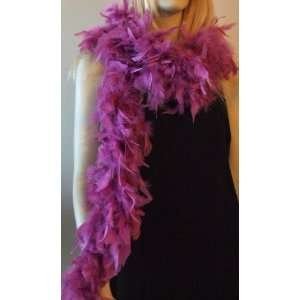 Feather Boa Plum Mardi Gras Masquerade Halloween Costume Fashion 