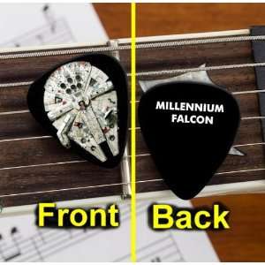  Cool Black Star Wars Millennium Falcon Guitar Pick Pic 
