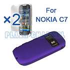 Rubber Hard Back Cover Case for Nokia X6 Purple  