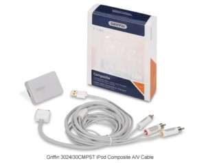 Griffin 3024I30CMPST iPod To TV Composite&Charge Cable  