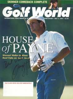 RARE ~ Payne Stewart Signed Golf World Magazine ~ JSA  
