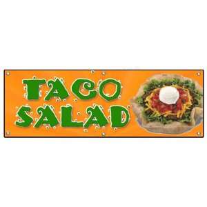  72 TACO SALAD BANNER SIGN mexican food restaurant sign 