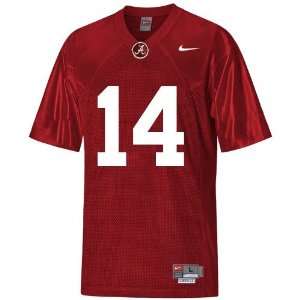Nike Alabama Crimson Tide #14 Crimson Tackle Twill Football Jersey 
