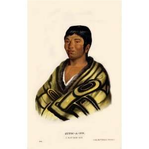   STU MA NU, a Flathead boy McKenney Hall Indian Print 