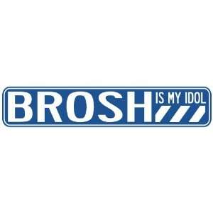   BROSH IS MY IDOL STREET SIGN