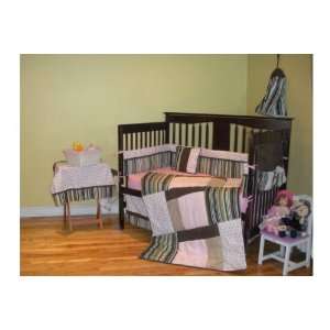  Carmella Pink & Brown 9 Piece Baby Bedding Set: Baby