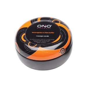  Ono Massage Candle Lemongrass & Shea Butter 4.4 Ounce 