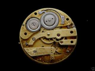 Original Vintage Swiss Pocket Watch Movement Sold As Is  