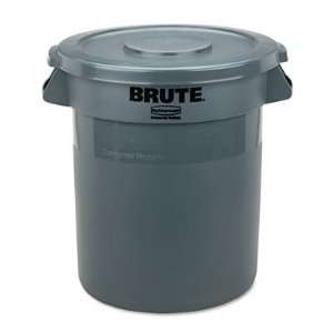   Rubbermaid Brute Waste Containers, 16 Diameter, Gray: Office Products