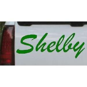 Shelby Car Window Wall Laptop Decal Sticker    Dark Green 