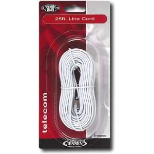  Jensen 25 Line Cord (white)   White Electronics