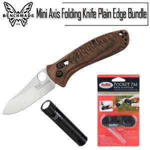  Benchmade Knife Mini Axis Folding Knife Plain Edge Bundle 