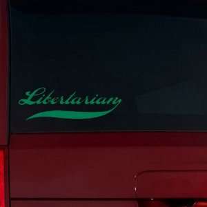  Libertarian Swash Window Decal (Green) Automotive